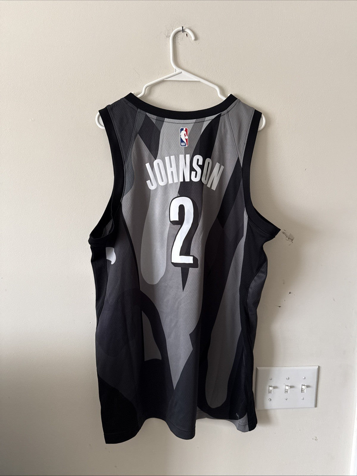 Men’s Nike x KAWS Cam Johnson 2 Brooklyn Nets City NBA Jersey Sz 48 - Black RARE - Kyle’s Football Cards