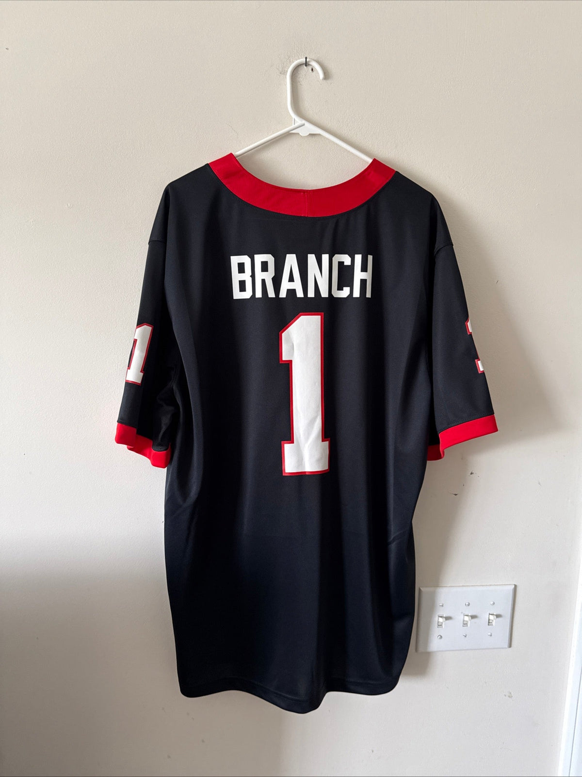Men’s Nike Zachariah Branch #1 Georgia Bulldogs NCAA Football Jersey Sz XL RARE - Kyle’s Football Cards