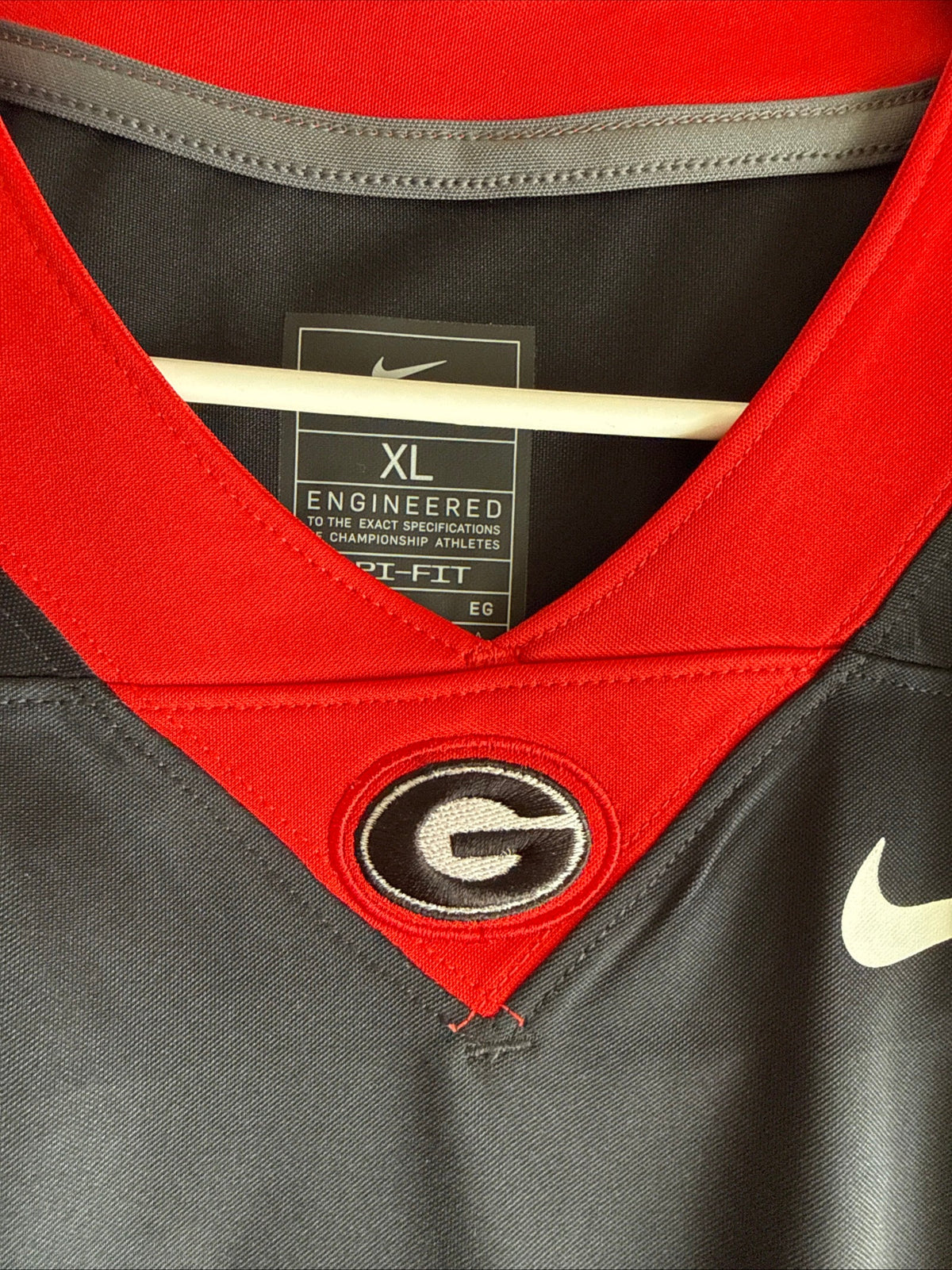 Men’s Nike Zachariah Branch #1 Georgia Bulldogs NCAA Football Jersey Sz XL RARE - Kyle’s Football Cards