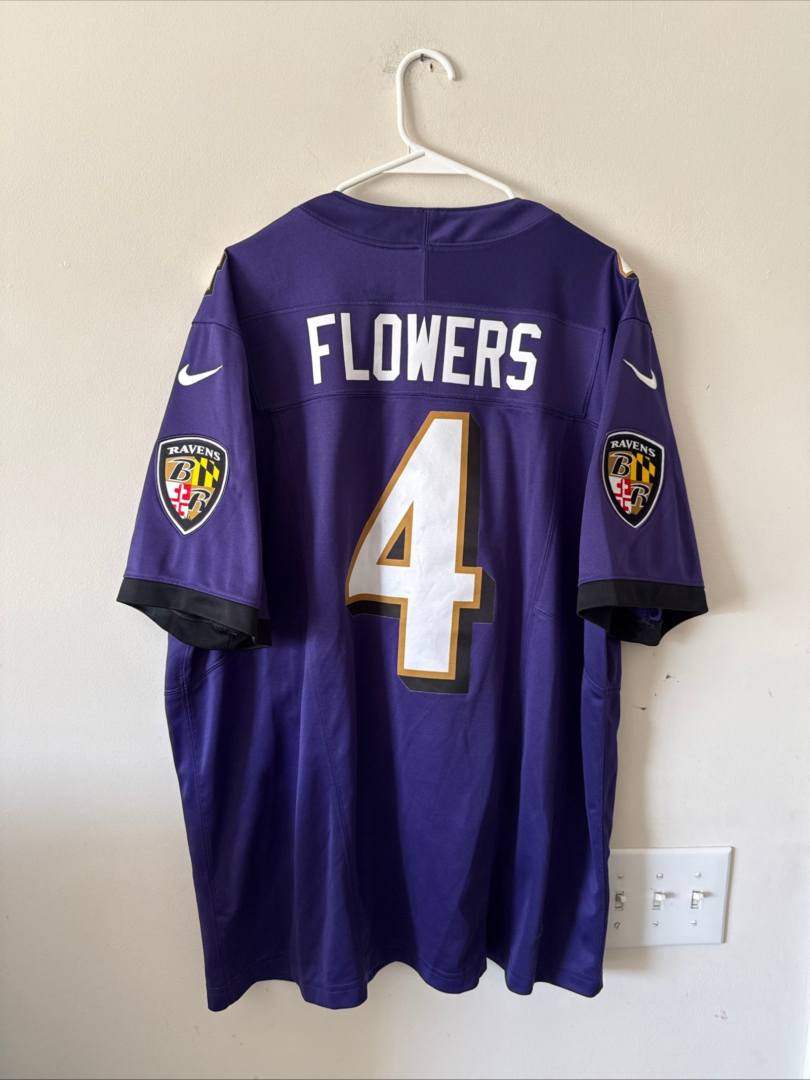 Men's Nike Zay Flowers 4 Baltimore Ravens Vapor Lmtd NFL Jersey Sz 2XL - RARE - Kyle’s Football Cards