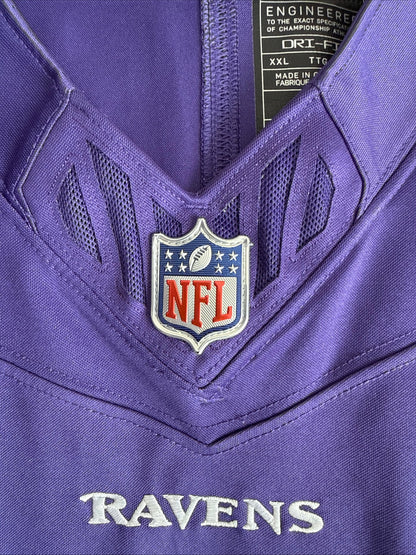 Men's Nike Zay Flowers 4 Baltimore Ravens Vapor Lmtd NFL Jersey Sz 2XL - RARE - Kyle’s Football Cards
