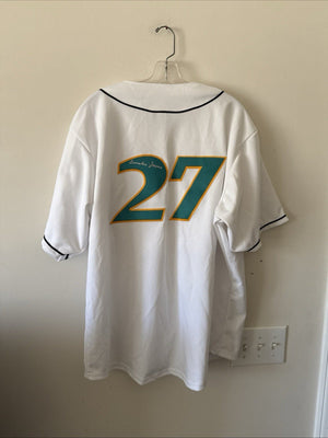 Men’s OT Sports Brandon Jones #27 Auto Myrtle Beach Pelicans Jersey Sz XL White