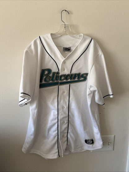 Men’s OT Sports Brandon Jones 27 Auto Myrtle Beach Pelicans Jersey Sz XL White - Kyle’s Football Cards