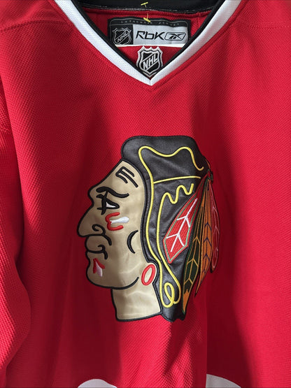 Men’s Reebok Artemi Panarin 72 Chicago Blackhawks NHL Hockey Jersey Sz 50 RARE - Kyle’s Football Cards