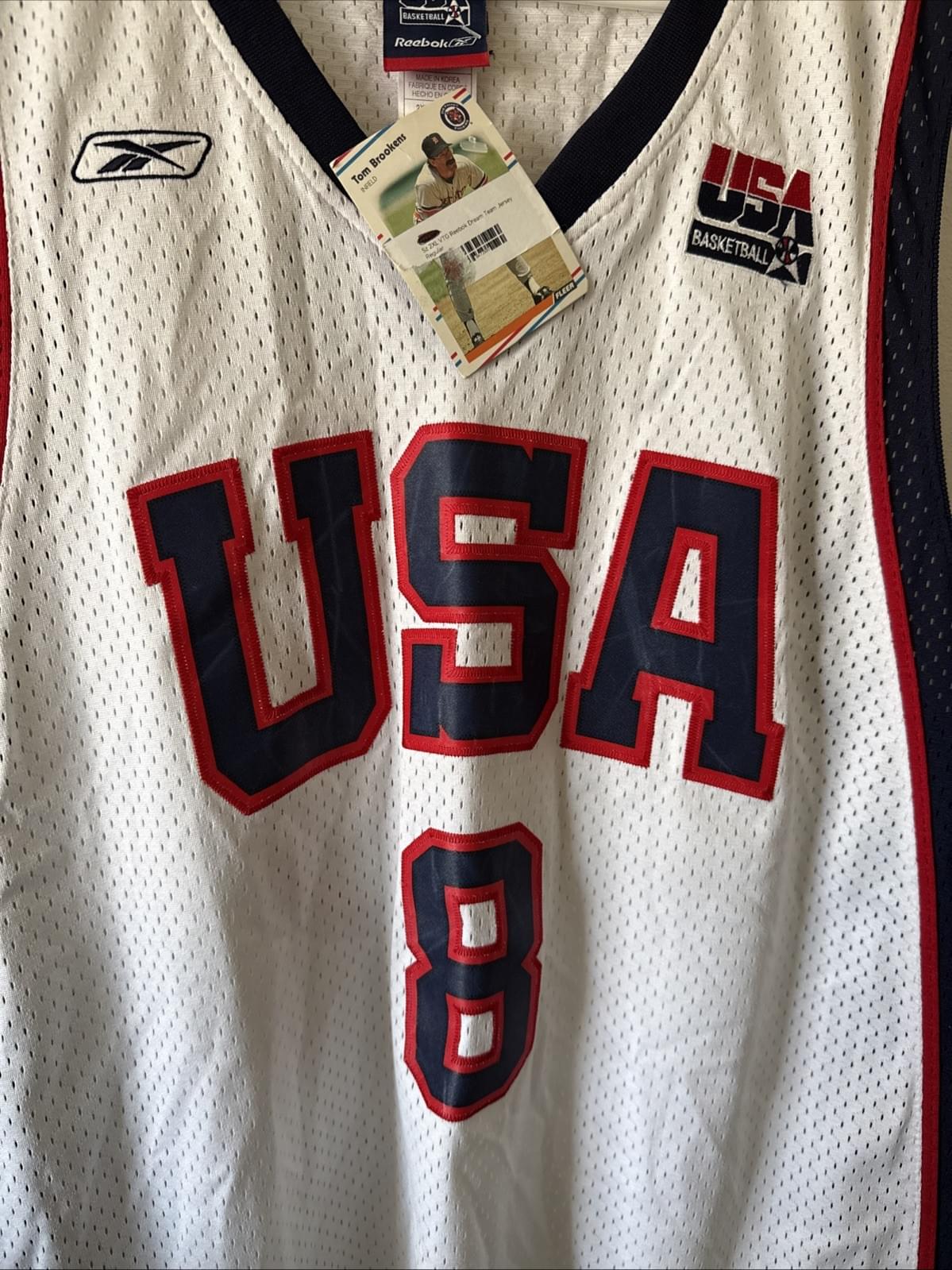 Men’s Reebok Carmelo Anthony #8 Team USA 2004 Olympics Jersey Sz 2XL - NWT RARE - Kyle’s Football Cards