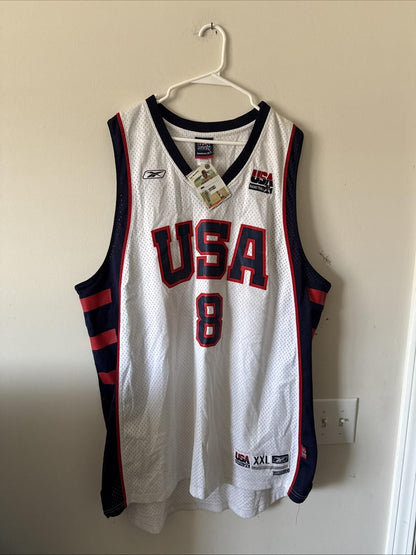 Men’s Reebok Carmelo Anthony #8 Team USA 2004 Olympics Jersey Sz 2XL - NWT RARE - Kyle’s Football Cards