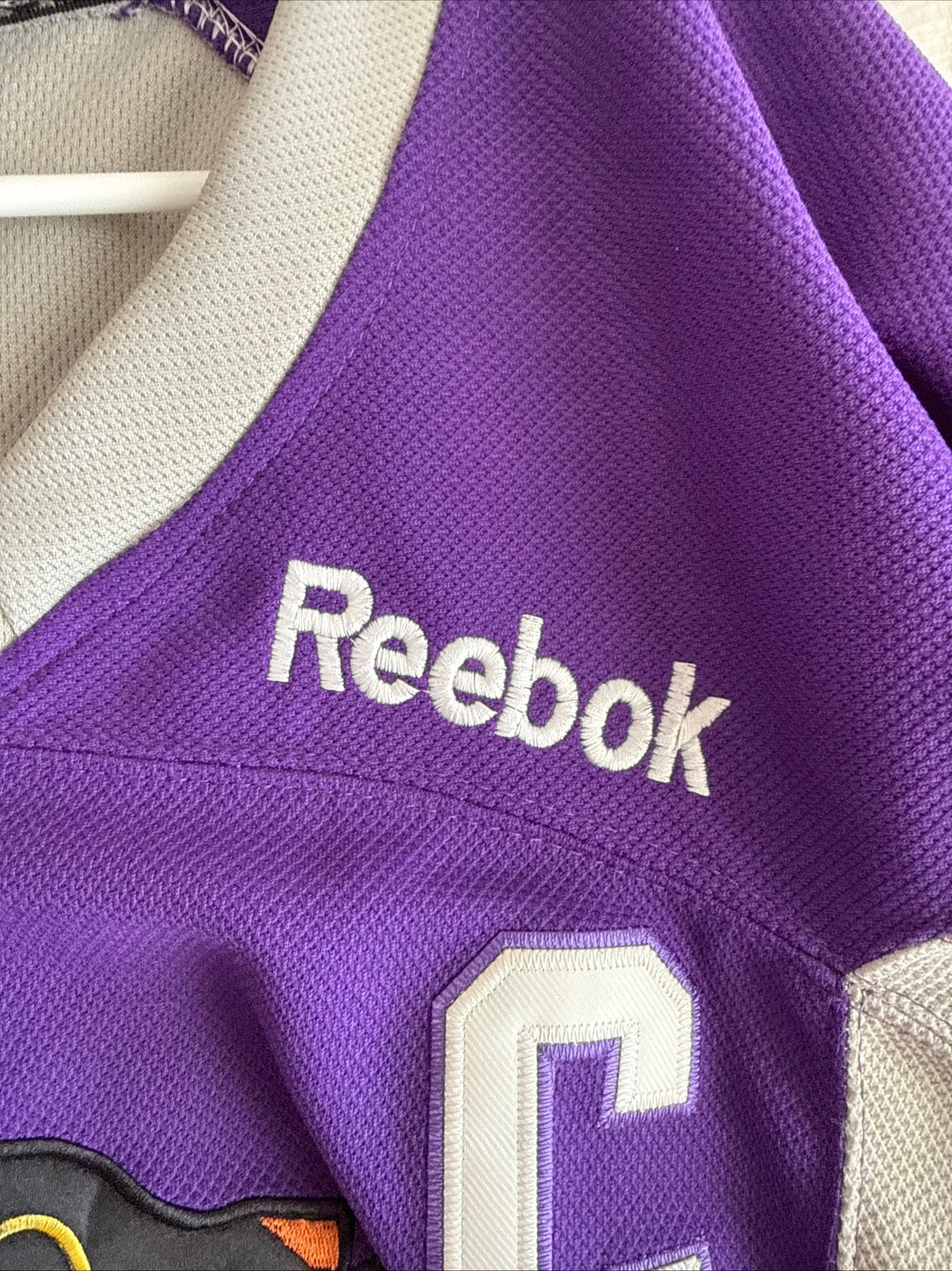 Men’s Reebok Jonathan Toews #19 Chicago Blackhawks Purple Jersey Sz 50 - RARE - Kyle’s Football Cards