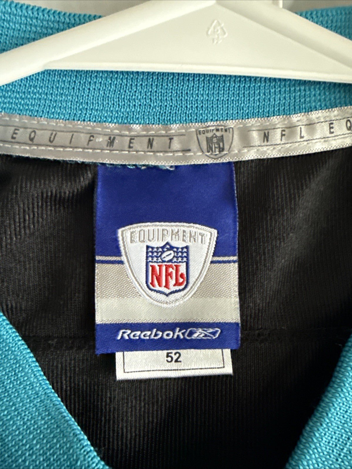 Men’s Reebok JULIUS PEPPERS 90 Carolina Panthers NFL Jersey Sz 52 - Black RARE - Kyle’s Football Cards