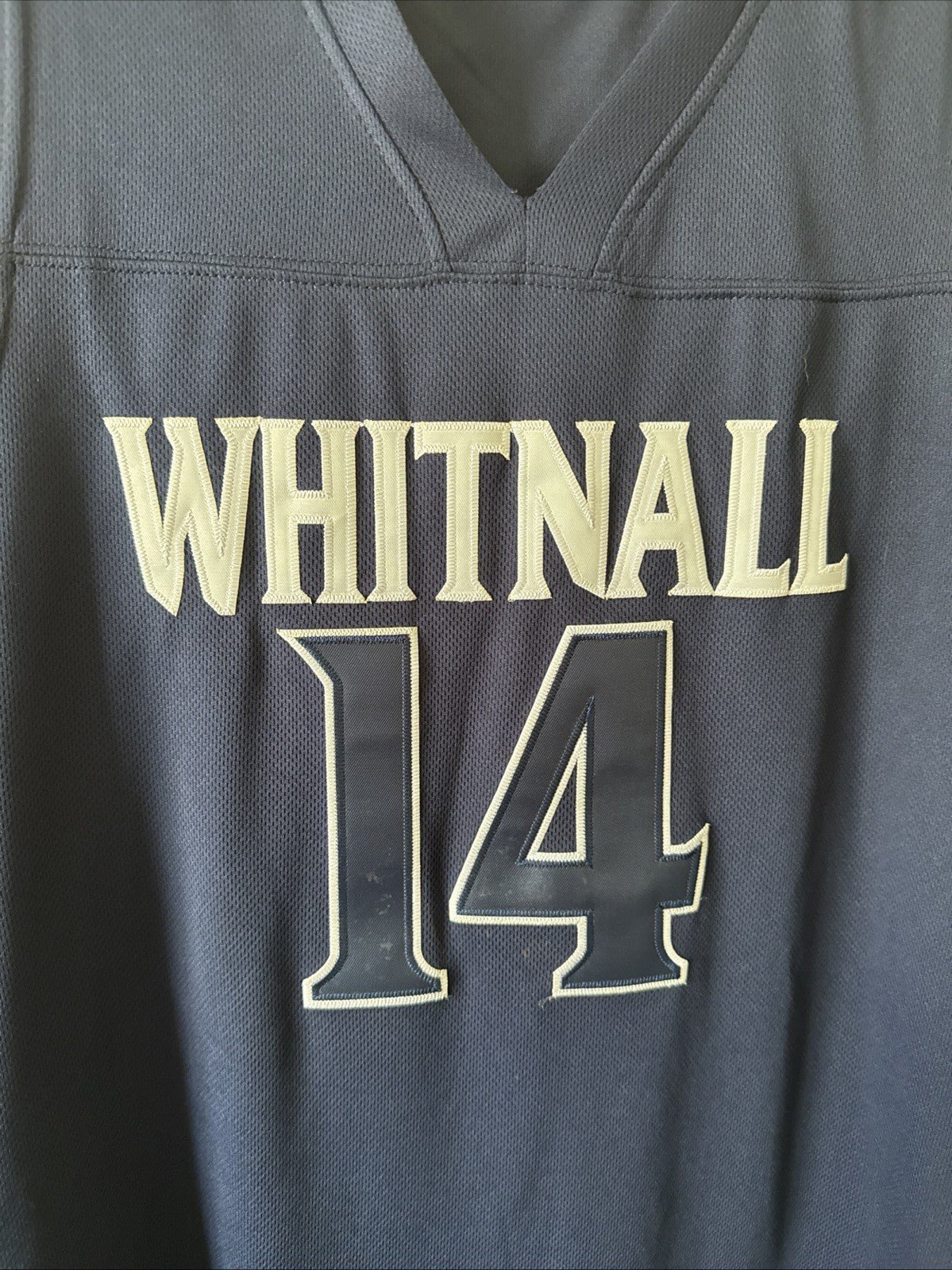 Men’s Tyler Herro 14 WHITNALL Falcons High School Basketball Jersey Sz L - RARE - Kyle’s Football Cards