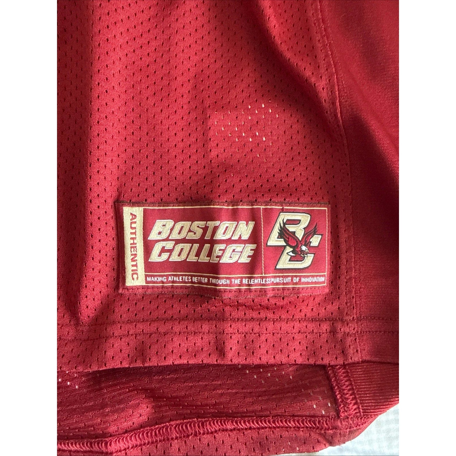 Men’s Under Armour Boston College Eagles 40 Football Maroon Jersey Sz 2XL - Kyle’s Football Cards