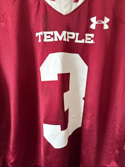 Men’s Under Armour Chris Powala 3 Temple Owls NCAA Jersey Sz XL - RARE - Kyle’s Football Cards