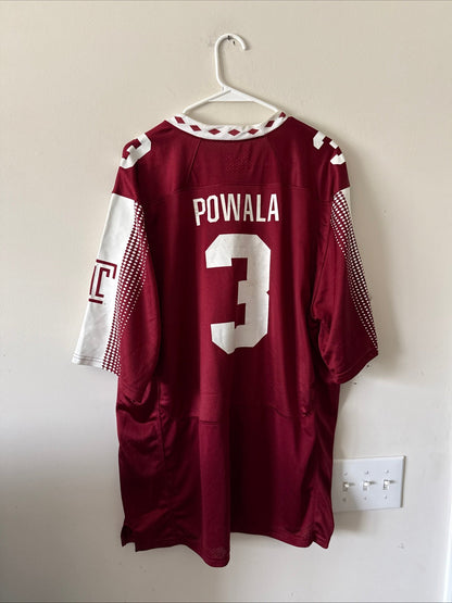 Men’s Under Armour Chris Powala 3 Temple Owls NCAA Jersey Sz XL - RARE - Kyle’s Football Cards