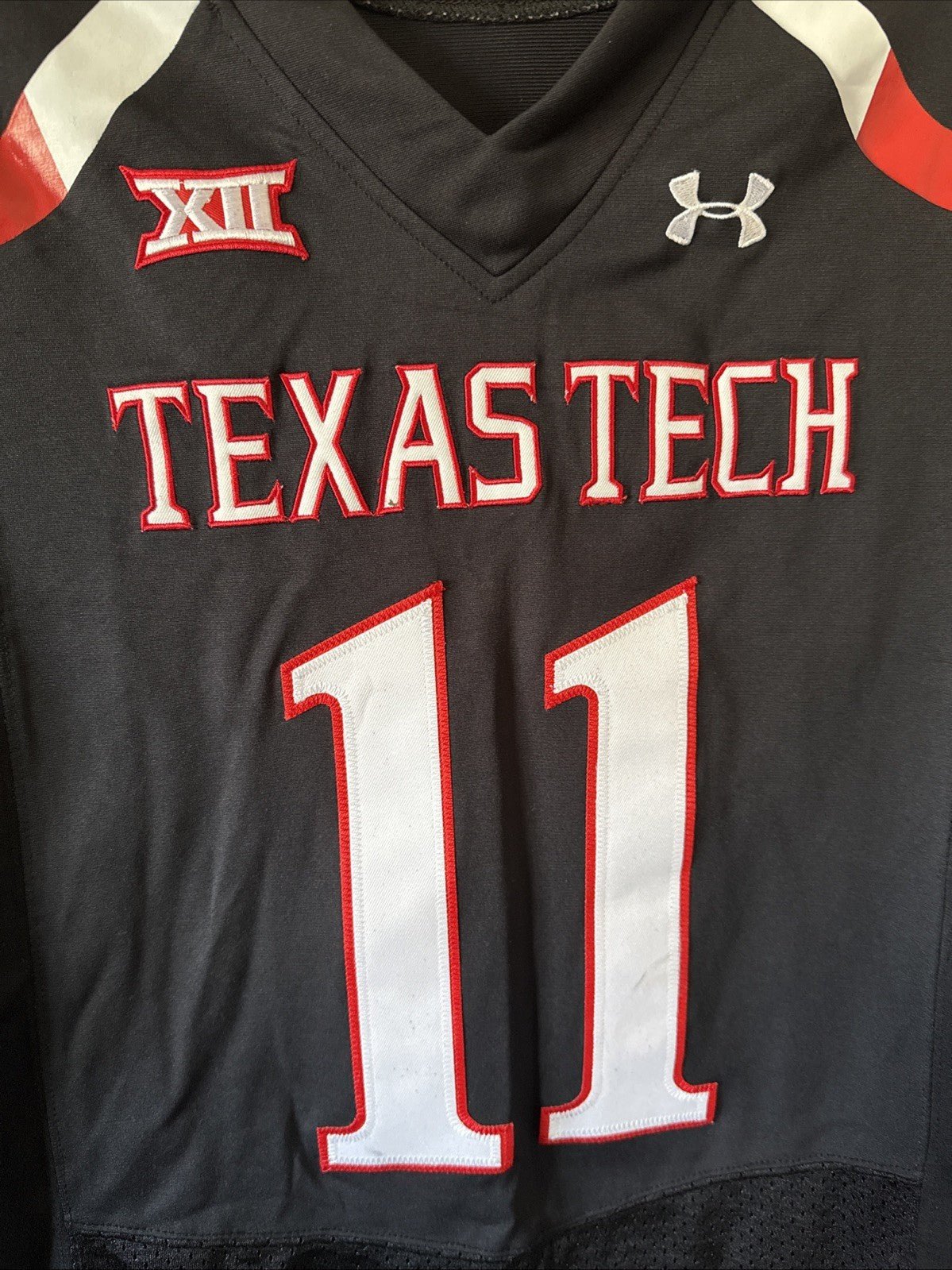 Men’s Under Armour Jakeem Grant 11 Texas Tech Red Raiders Jersey Sz M - RARE - Kyle’s Football Cards