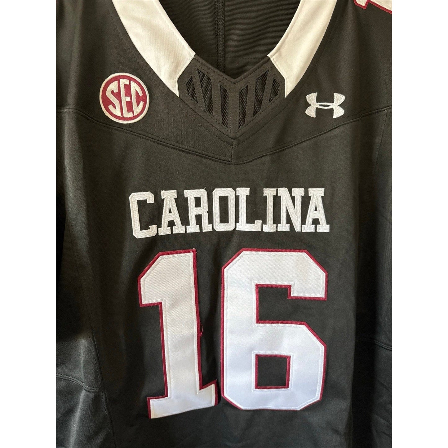 Men’s Under Armour LaNorris Sellers 16 USC Gamecocks Jersey Sz M - RARE - Kyle’s Football Cards