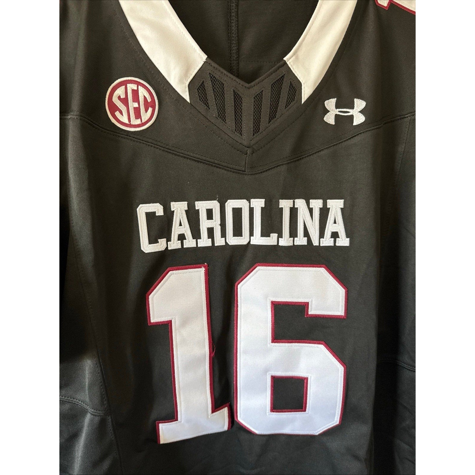 Men’s Under Armour LaNorris Sellers 16 USC Gamecocks Jersey Sz M - RARE - Kyle’s Football Cards