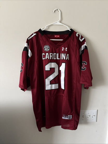Men's Under Armour Marcus Lattimore 21 USC Gamecocks NCAA Jersey Sz 50 - RARE - Kyle’s Football Cards