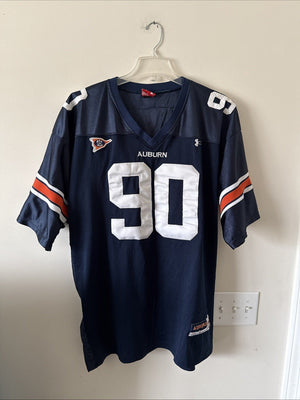 Men’s Under Armour Nick Fairley #90 Auburn Tigers NCAA Jersey Sz 56 - Blue RARE