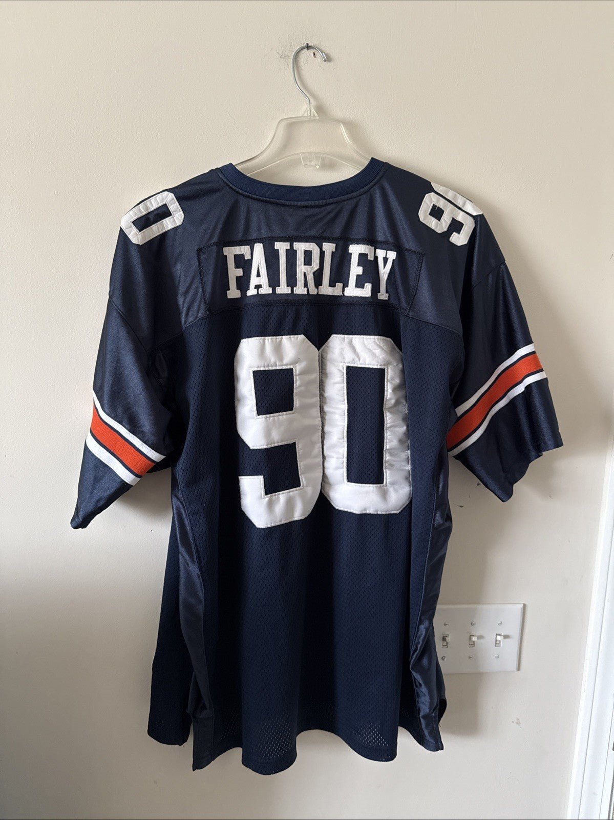 Men’s Under Armour Nick Fairley 90 Auburn Tigers NCAA Jersey Sz 56 - Blue RARE - Kyle’s Football Cards