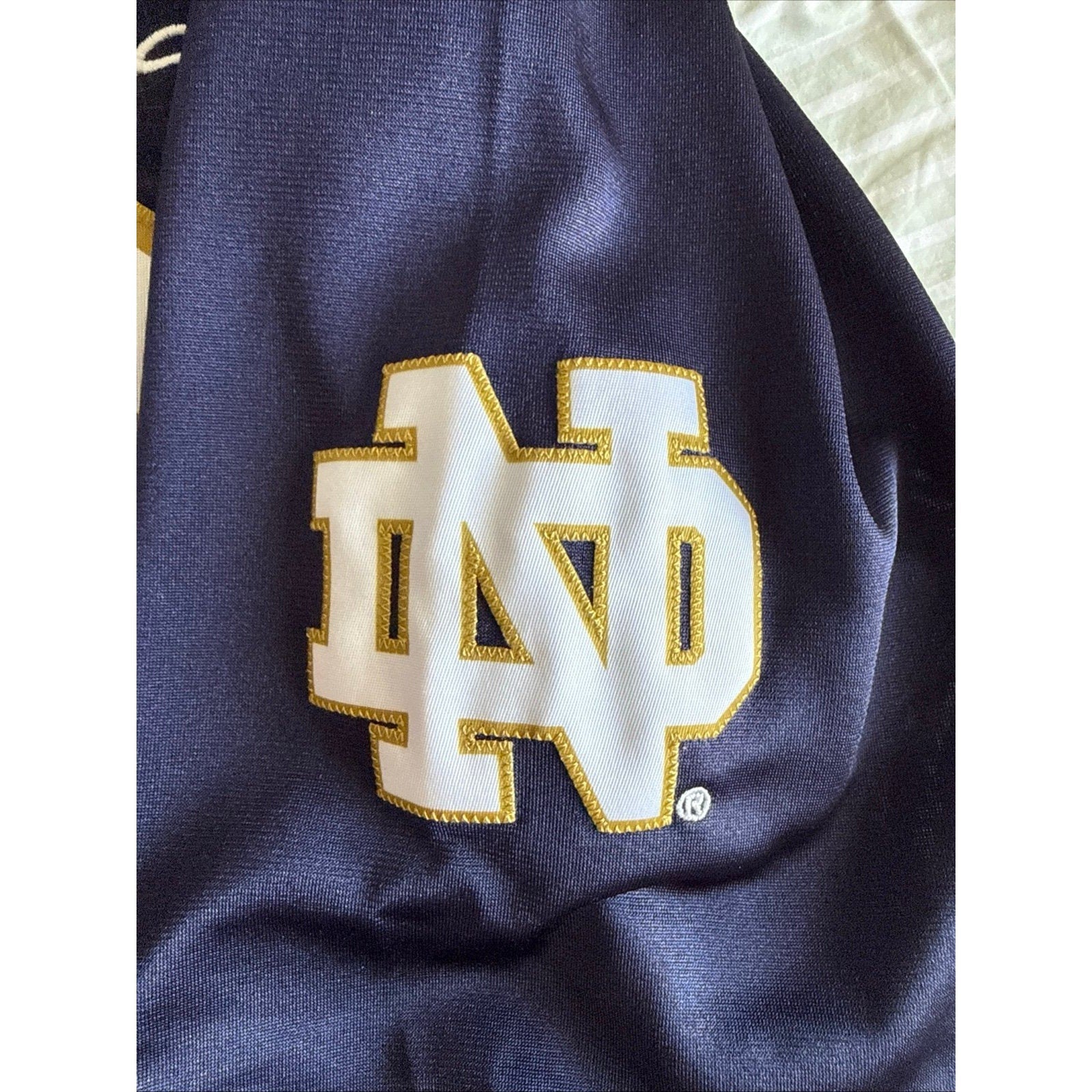Men’s Under Armour Notre Dame Fighting Irish 23 “Be Irish” Jersey Sz XL - Blue - Kyle’s Football Cards