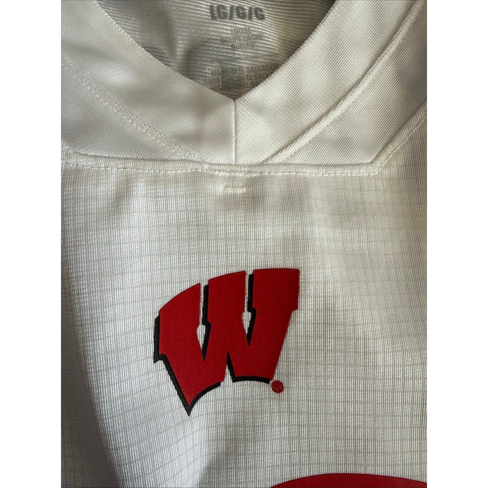 Men’s Under Armour Russell Wilson 16 Wisconsin Badgers Jersey Sz L - White NWT - Kyle’s Football Cards