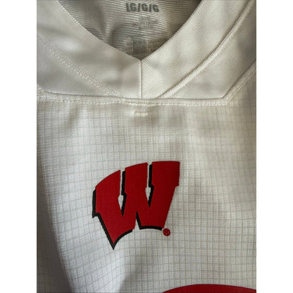 Men’s Under Armour Russell Wilson 16 Wisconsin Badgers Jersey Sz L - White NWT - Kyle’s Football Cards