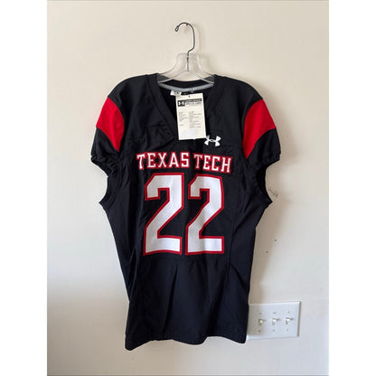 Men’s UNDER ARMOUR Texas Tech 22 2020 Team Issued Jersey Sz L - Black RARE - Kyle’s Football Cards