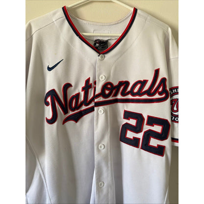 Original Nike Men's Washington Nationals Juan Soto White Home Jersey Sz 44 (L) - Kyle’s Football Cards