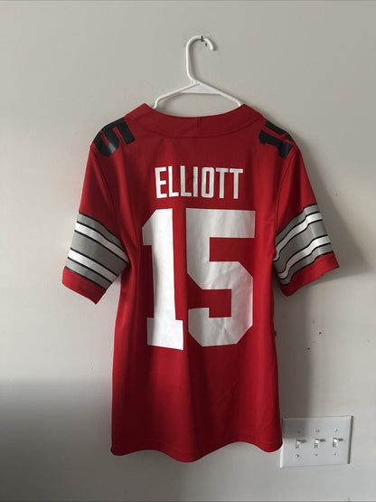 Men’s Nike Ezekiel Elliott #15 Ohio State Buckeyes Throwback Jersey Sz S - RARE