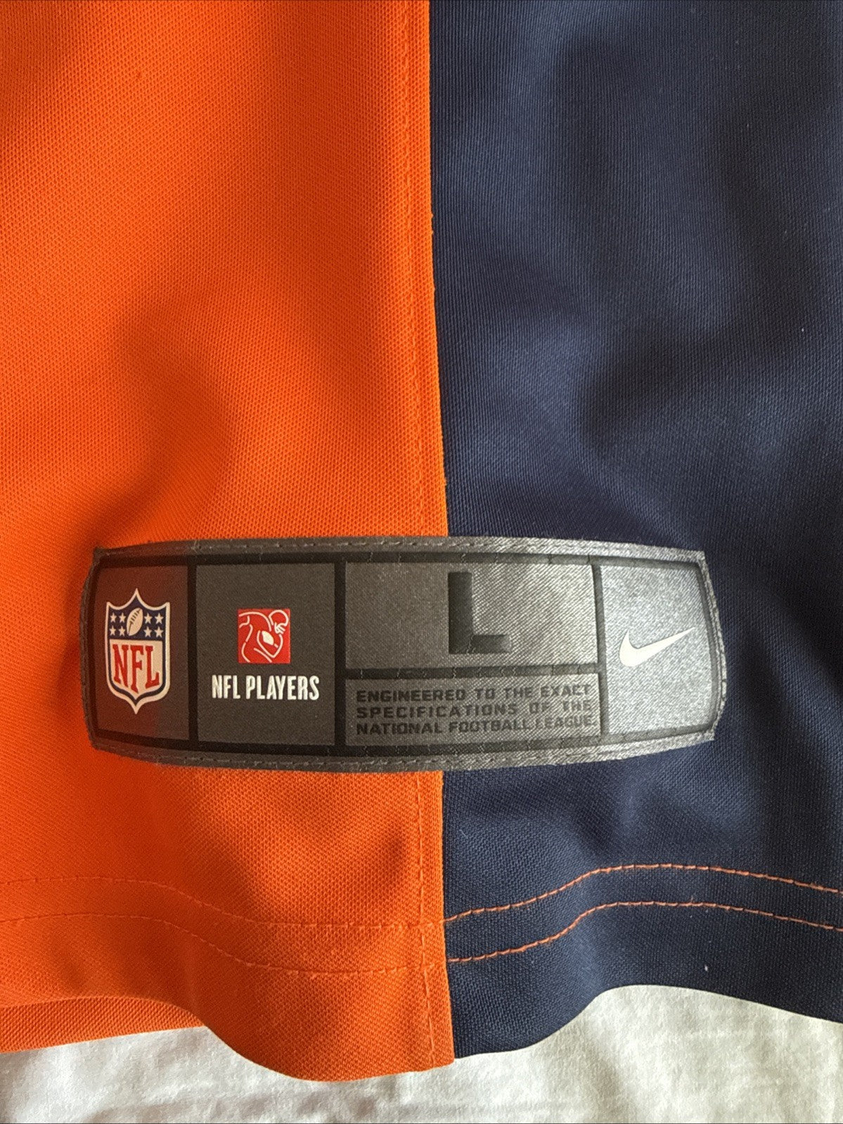 Men’s Nike Javonte Williams #33 Denver Broncos Vapor Lmtd NFL Jersey Sz L - RARE