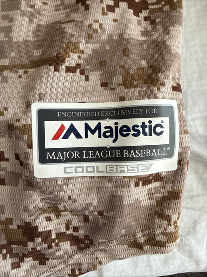 Men’s Majestic James Shields #33 SD Padres Digital Camo MLB Jersey Sz 2XL - RARE
