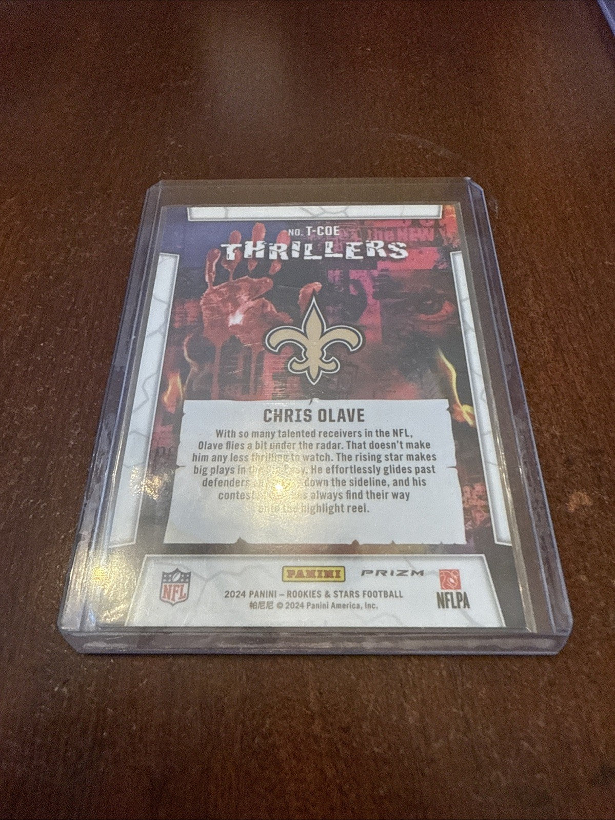 2024 Panini Rookies & Stars - Thrillers Chris Olave #T-COE Red Plaid