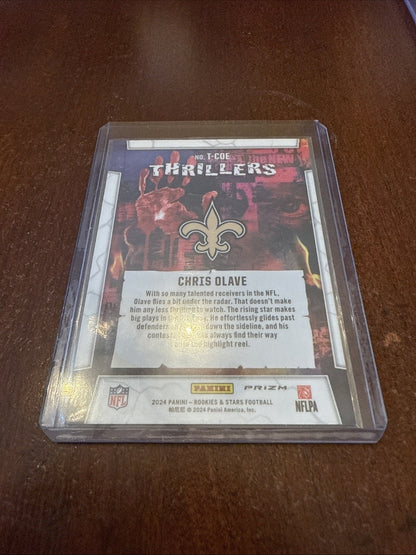 2024 Panini Rookies & Stars - Thrillers Chris Olave #T-COE Red Plaid