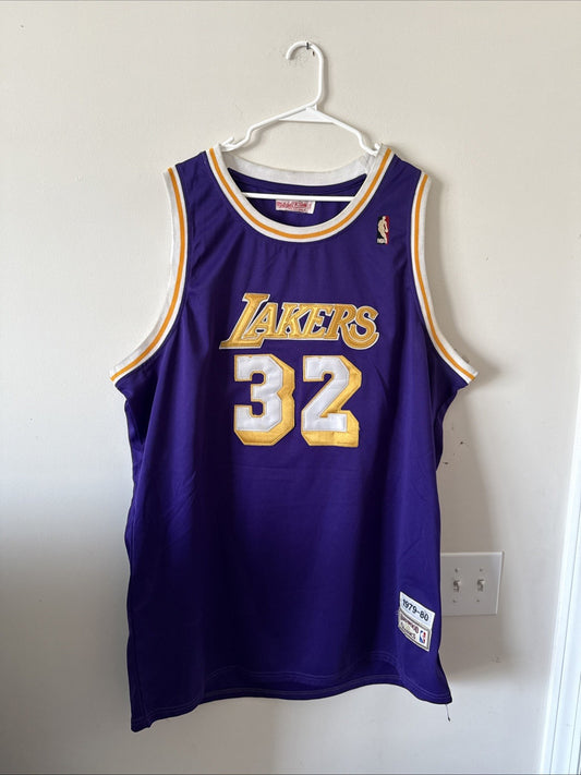 Men’s Mitchell & Ness Magic Johnson #32 1979-80 LA Lakers Jersey Sz 54 - RARE