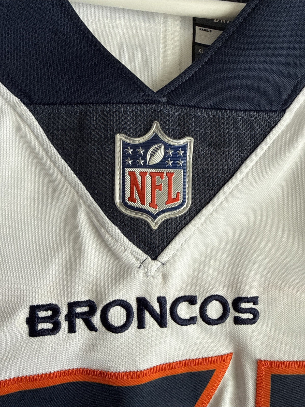 Men’s Nike Justin Simmons #31 Denver Broncos Vapor Lmtd Jersey Sz XL White RARE