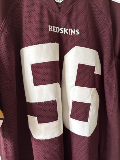 Men’s Reebok Lavar Arrington #56 Washington Redskins Jersey Sz 48 - Maroon RARE