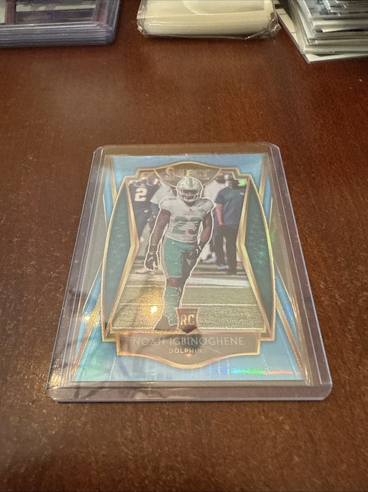 2020 Panini Select Premier Level Light Blue Prizm /99 Noah Igbinoghene Rookie RC