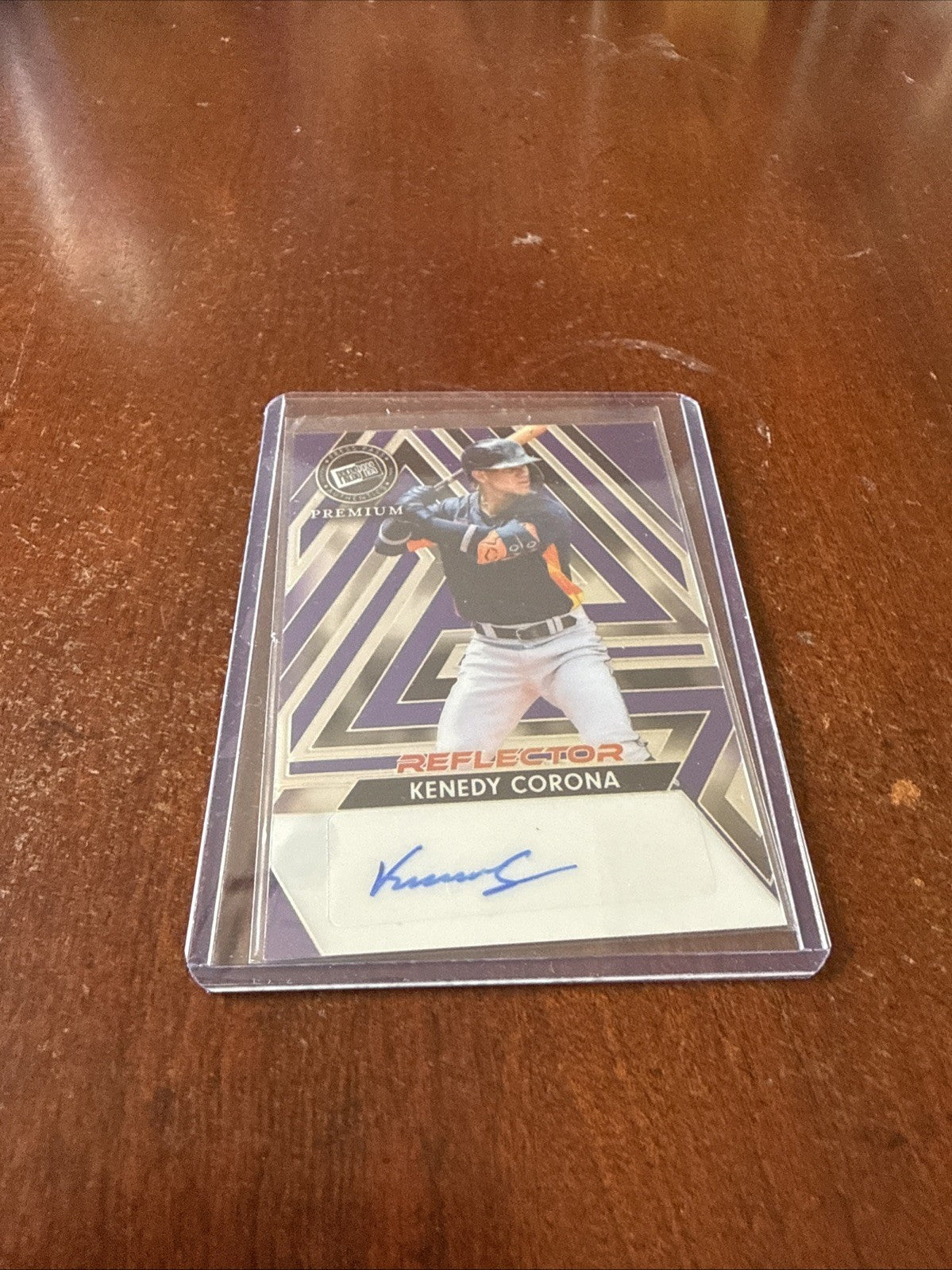 2024 Leaf Press Pass Premium - Purple Reflector Auto Kenedy Corona #BA-KC1 /15
