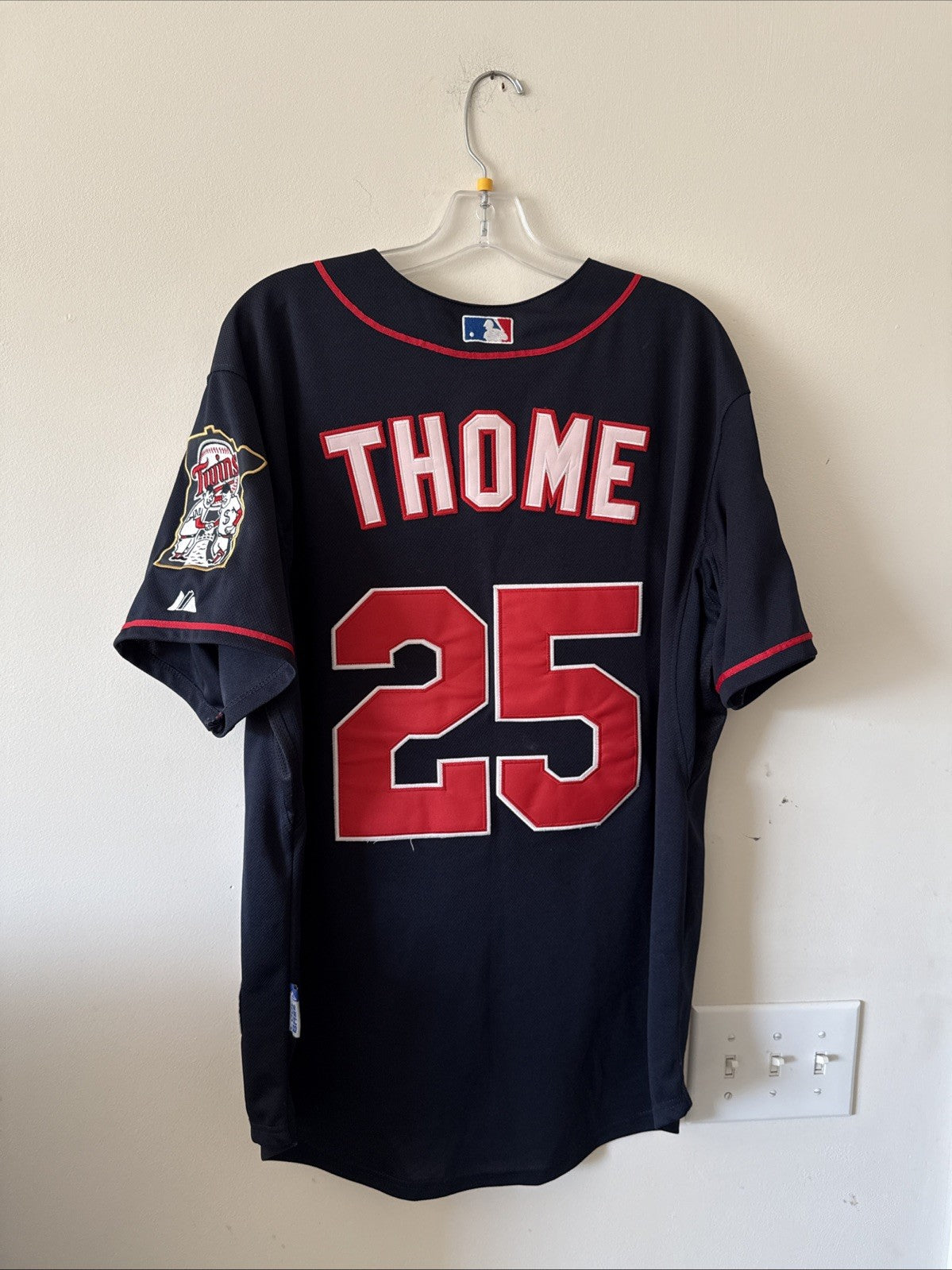 Men’s Majestic Jim Thome Minnesota Twins Inaugural Year 2010 Jersey Sz 48 - RARE