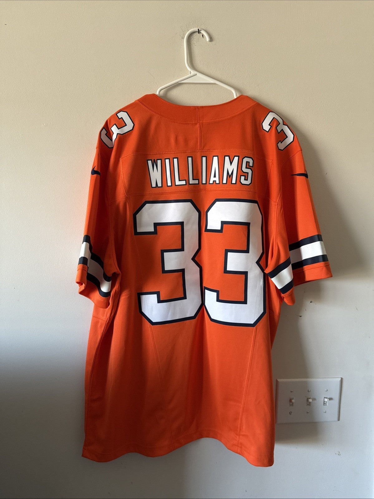 Men’s Nike Javonte Williams #33 Denver Broncos Vapor Lmtd NFL Jersey Sz 2XL NWOT