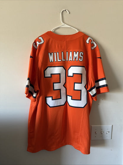 Men’s Nike Javonte Williams #33 Denver Broncos Vapor Lmtd NFL Jersey Sz 2XL NWOT