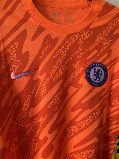 Men’s Nike Chelsea FC Stadium Orange Goalkeeper Soccer Jersey Sz L - NWT RARE