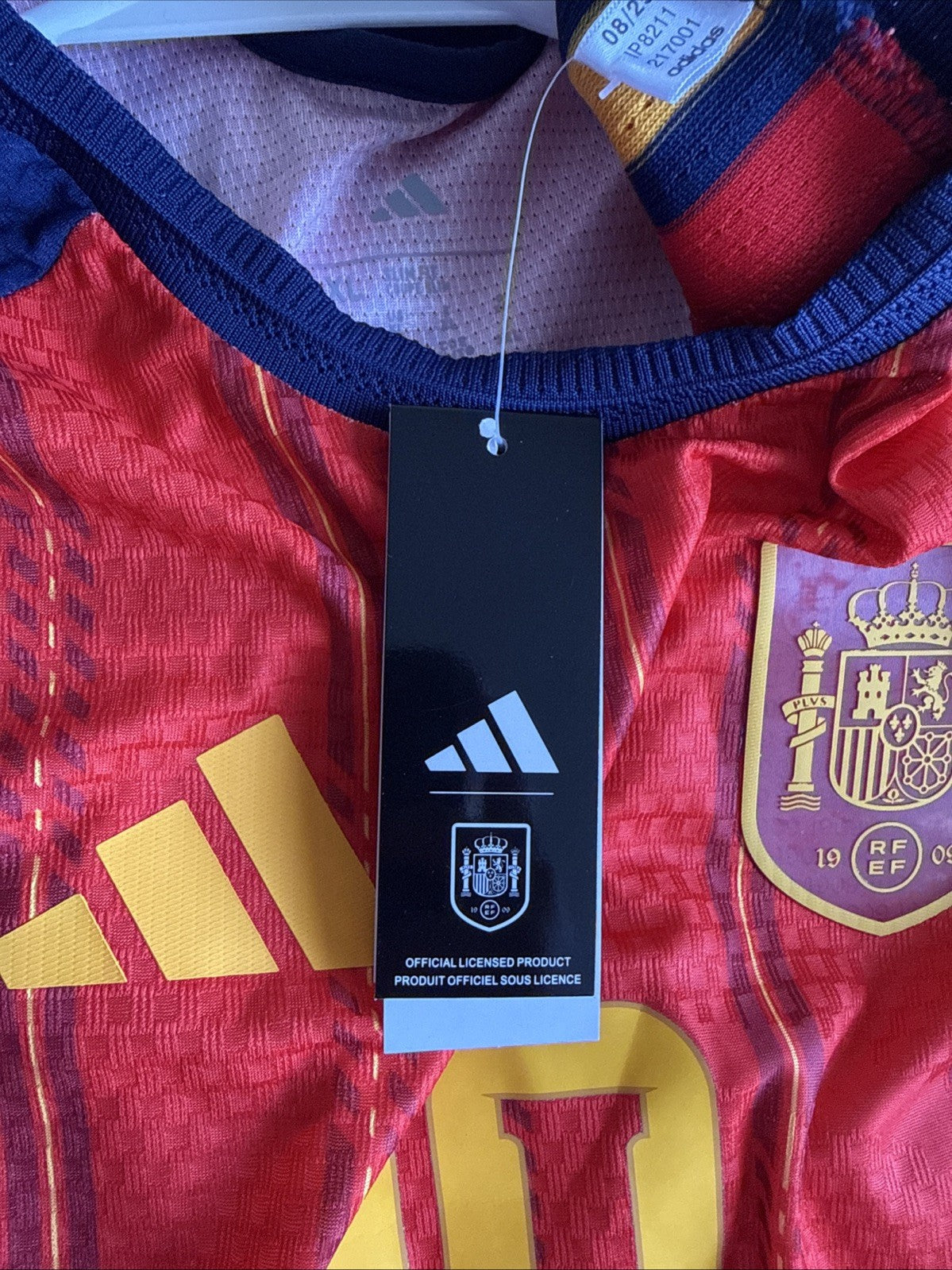 Men's adidas Dani Olmo #10 Spain Home Authentic Jersey 2026 WC Sz XL - NWT RARE