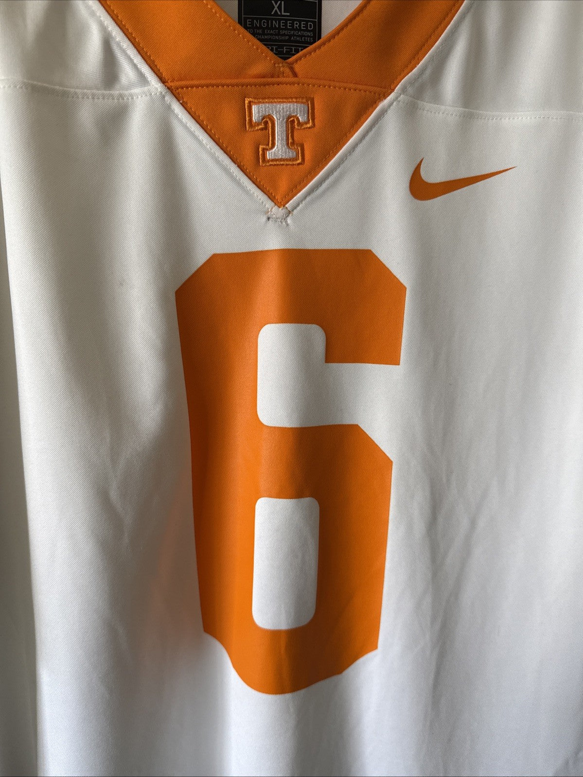 Men’s Nike Tennessee Volunteers Alvin Kamara #6 Alumni Jersey Sz XL White RARE