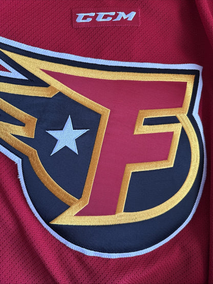 MEN’S CCM INDY FUEL ECHL AUTHENTIC HOCKEY GAME JERSEY SZ 52 - RED RARE