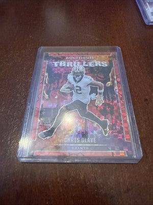 2024 Panini Rookies & Stars - Thrillers Chris Olave #T-COE Red Plaid