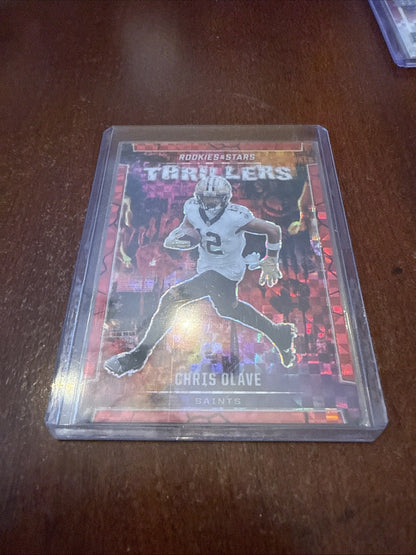 2024 Panini Rookies & Stars - Thrillers Chris Olave #T-COE Red Plaid