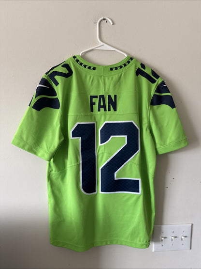 Nike Men's Seattle Seahawks #12 12th Fan Limited Color Rush Jersey Sz M - RARE