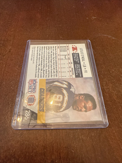 1991 Pro Set - Leslie O'Neal #286 Autograph