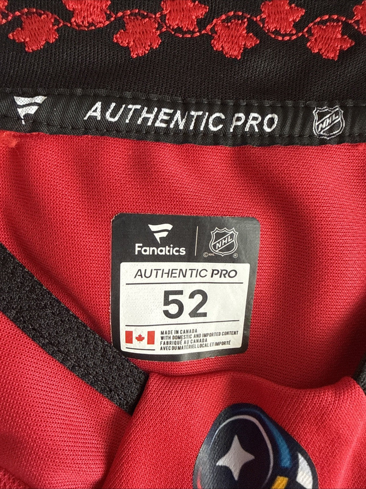Men’s Fanatics Nathan MacKinnon #29 Canada 4 Nations FaceOff Jersey Size 52 RARE