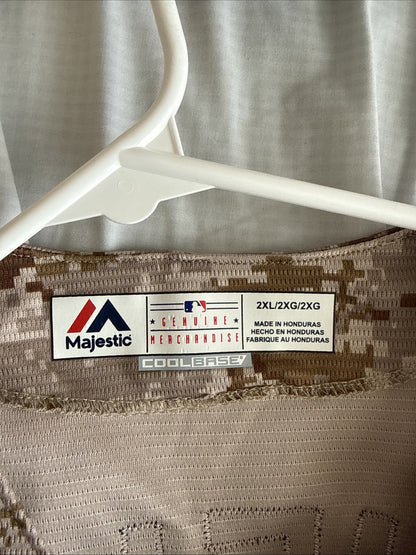 Men’s Majestic James Shields #33 SD Padres Digital Camo MLB Jersey Sz 2XL - RARE